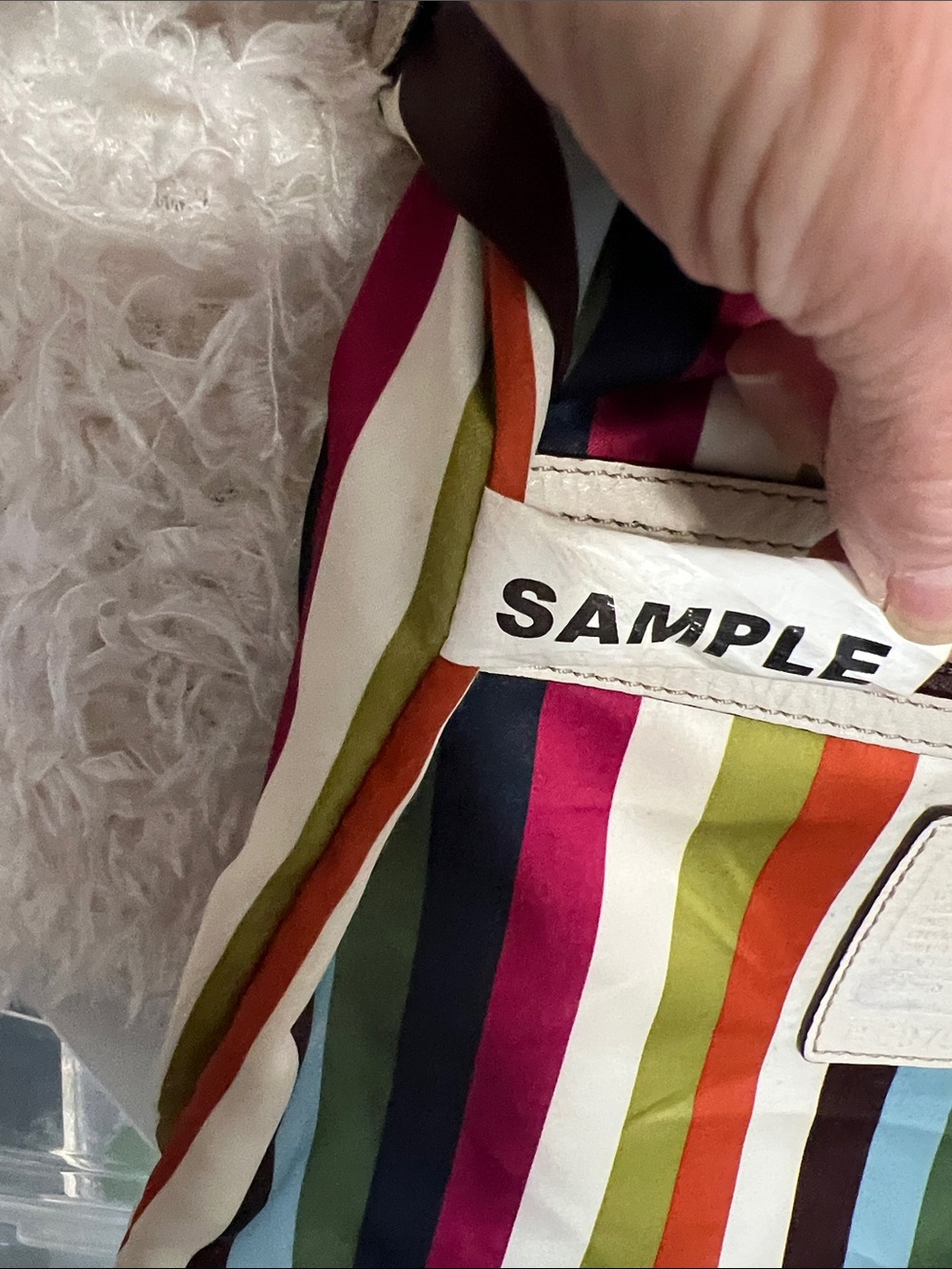 Rare Sample Coach Legacy Thompson Slim Tote Cream - Picture 15 of 16